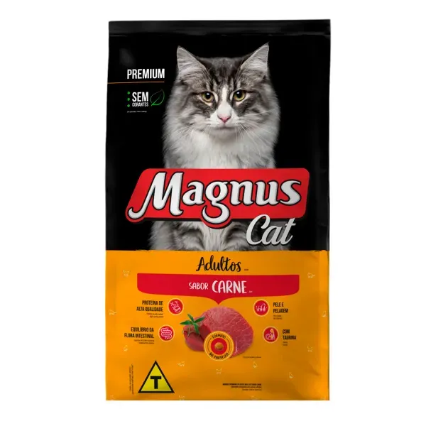 Ração Magnus Cat para Gatos Adultos Carne 20 kg